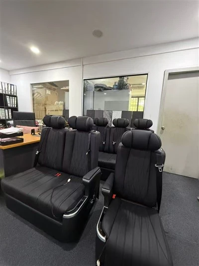 VIP, assento com ajuste elétrico Massager, apoio das pernas para ônibus comercial Mini Van de giro
